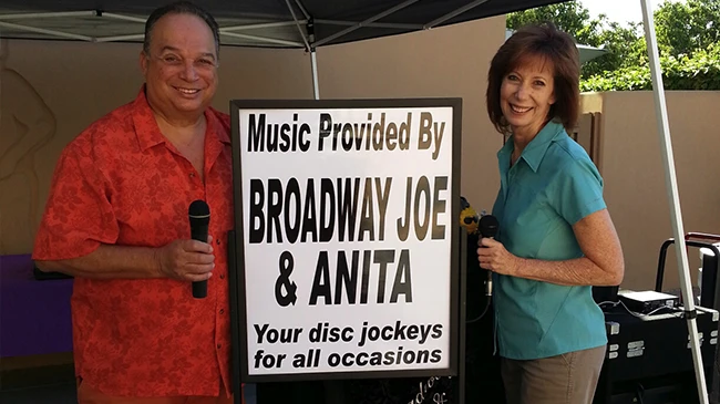 Broadway Joe and Anita at Brea festival Broadway Joe and Anita at Brea festival
